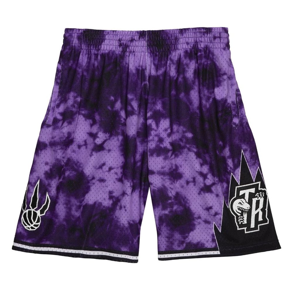 Mitchell & Ness Toronto Raptors Shorts Mens Medium Galaxy Reflective Swingman